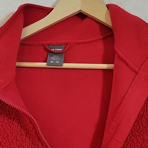 JF RED TEDDY JACKET XL - Picture 7 of 12